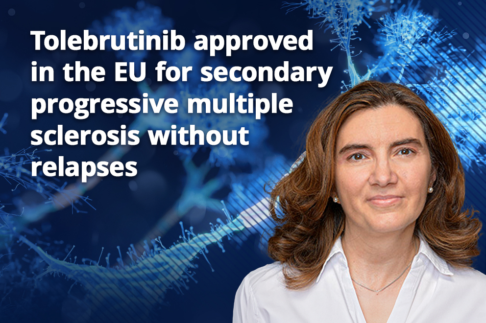 Tolebrutinib approved in the EU for secondary progressive multiple sclerosis without relapses