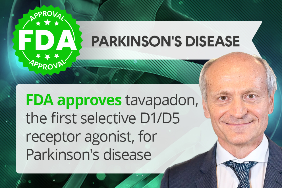 FDA approves tavapadon for the treatment of Parkinson's disease